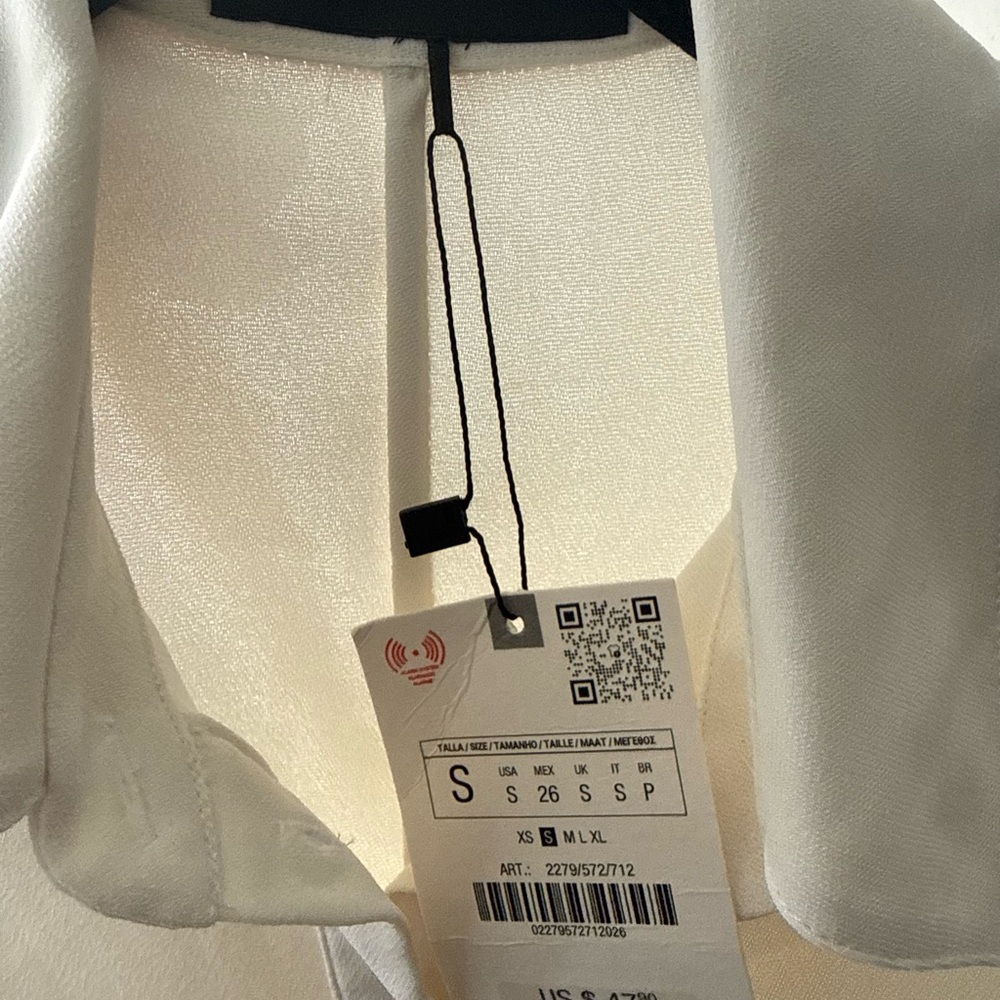 Zara White Button Down Shirt - Picture 6 of 6